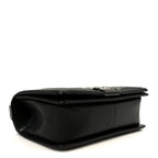 Lambskin Chevron Quilted Medium Boy Flap Black