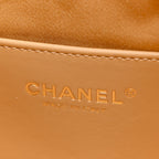 Braided Raffia Calfskin Quilted Mini Chanel 25 Handbag Beige Black