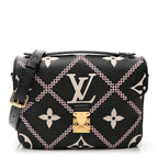 Empreinte Monogram Giant Broderies Pochette Metis Black
