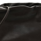 Grained Calfskin Bourse Clutch Dark Brown