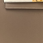 Chevre Mysore Horseshoe Kelly Sellier 25 Gris Asphalte Craie