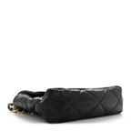 Goatskin Quilted Maxi Chanel 19 Flap Black