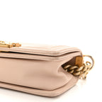 Caviar Suede Calfskin Chevron Quilted Small Boy Flap Light Pink
