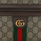 Soft GG Supreme Monogram Medium Ophidia Belt Bag Dark Brown