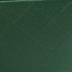 Metallic Caviar Quilted Jumbo Double Flap Green