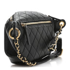 Caviar Quilted Filigree Waist Bag Black