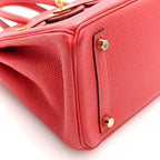 Togo Birkin 25 Rouge Pivoine