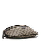 GG Supreme Monogram Belt Bag Dark Brown