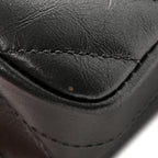 Metallic Aged Calfskin Chevron Quilted 2.55 Reissue Mini Flap Grey