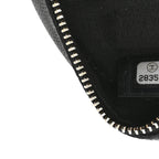 Caviar Quilted Round Filigree Crossbody Black