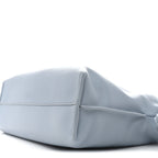 Calfskin Mini Flamenco Knot Clutch Dusty Blue