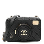 Lambskin Quilted Coco Click Bag Black