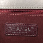 Calfskin Double Stitch New Medium Boy Flap Grey