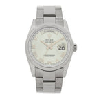 18K White Gold 36mm Oyster Perpetual Day-Date Watch Ice Blue Roman 118209
