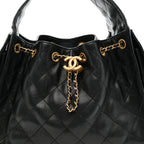 Caviar Quilted Small Chanel 25 Handbag Black