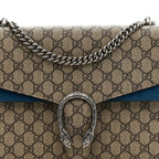 GG Supreme Monogram Medium Dionysus Shoulder Bag Blue