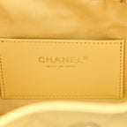 Caviar Quilted Mini Chanel 25 Handbag Yellow