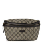 GG Supreme Monogram Belt Bag Dark Brown