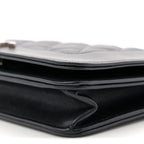 Caviar Quilted Vintage Mademoiselle Wallet On Chain WOC Black