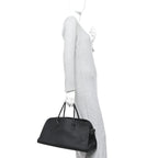 Matte Grained Calfskin EW Margaux Black