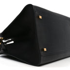 Polished Saddle Calfskin Soft Margaux 12 Black
