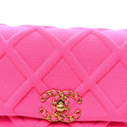 Jersey Quilted Chanel 19 Waist Bag Pink