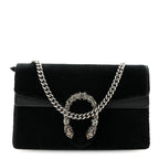 Velvet Super Mini Dionysus Shoulder Bag Black