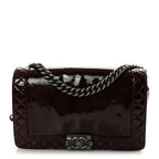 Patent New Medium Boy Reverso Flap Burgundy