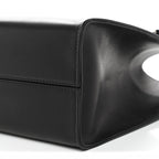 Polished Saddle Calfskin Small Alexia Bag Black