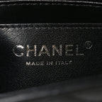 Lambskin Quilted Mini Rectangular Flap Black