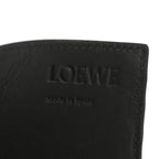 Textured Calfskin Plain Cardholder Black