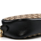 Monogram Matelasse Diagonal Small GG Marmont Chain Shoulder Bag Beige Black