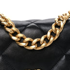 Lambskin Quilted Medium Chanel 19 Flap Black