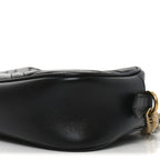 Calfskin Matelasse Small GG Marmont Chain Shoulder Bag Black