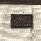 GG Supreme Monogram Textured Calfskin Small Ophidia Shoulder Tote Bag Beige Ebony New Acero