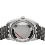 Stainless Steel 18K White Gold Diamond 36mm Oyster Perpetual Datejust Watch Blue 116234