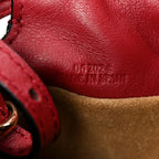 Calfskin Mini Flamenco Knot Bag Red