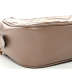 Calfskin Matelasse Small GG Marmont Chain Shoulder Bag Porcelain Rose