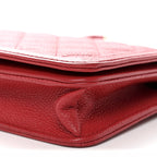 Caviar Quilted Boy Wallet On Chain WOC Red