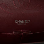 Lambskin Quilted Jumbo Double Flap Black