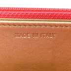 Lambskin Quilted CC Pearl Crush Wallet on Chain WOC Red
