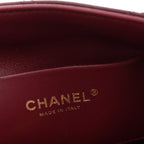 Lambskin Quilted Small Eyes On You Shopping Bag Dark Burgundy