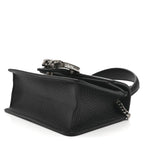 Dollar Calfskin Crystal Mini Dionysus Top Handle Bag Black Crystal