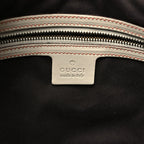 Calfskin Piston Lock Jackie O Hobo White