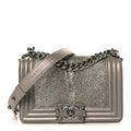 Galuchat Stingray Small Boy Flap Silver