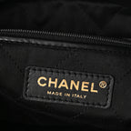 Shiny Calfskin Quilted Small Chanel 22 Black