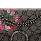GG Supreme Monogram Blooms Small Dionysus Shoulder Bag Beige Multicolor Dry Rose