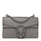 Pebbled Calfskin Small Dionysus Shoulder Bag Dusty Grey