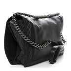Calfskin Large Boy Reverso Flap Black