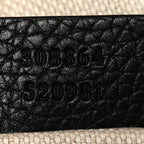 Pebbled Calfskin Small Soho Disco Bag Black